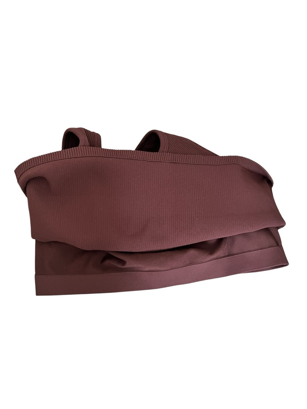 RHONE Revive Crop Top Bra - size L - Brown Berry - Picture 4 of 5